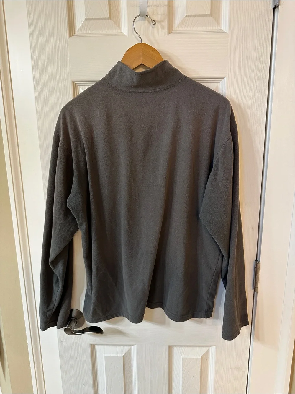 The North Face‎ Pullover Sweater Quarter Zip Fleece Gray  Mens M Sporty Classic